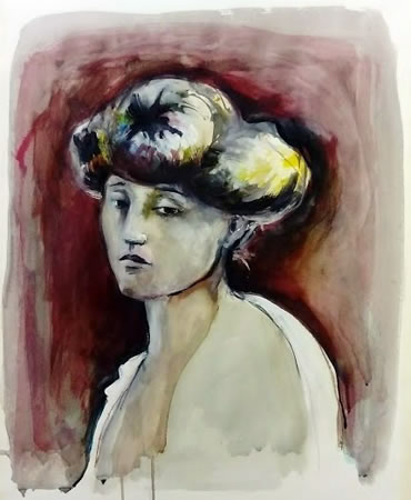 Portrait de Colette. Dessins de Quinie Araguas